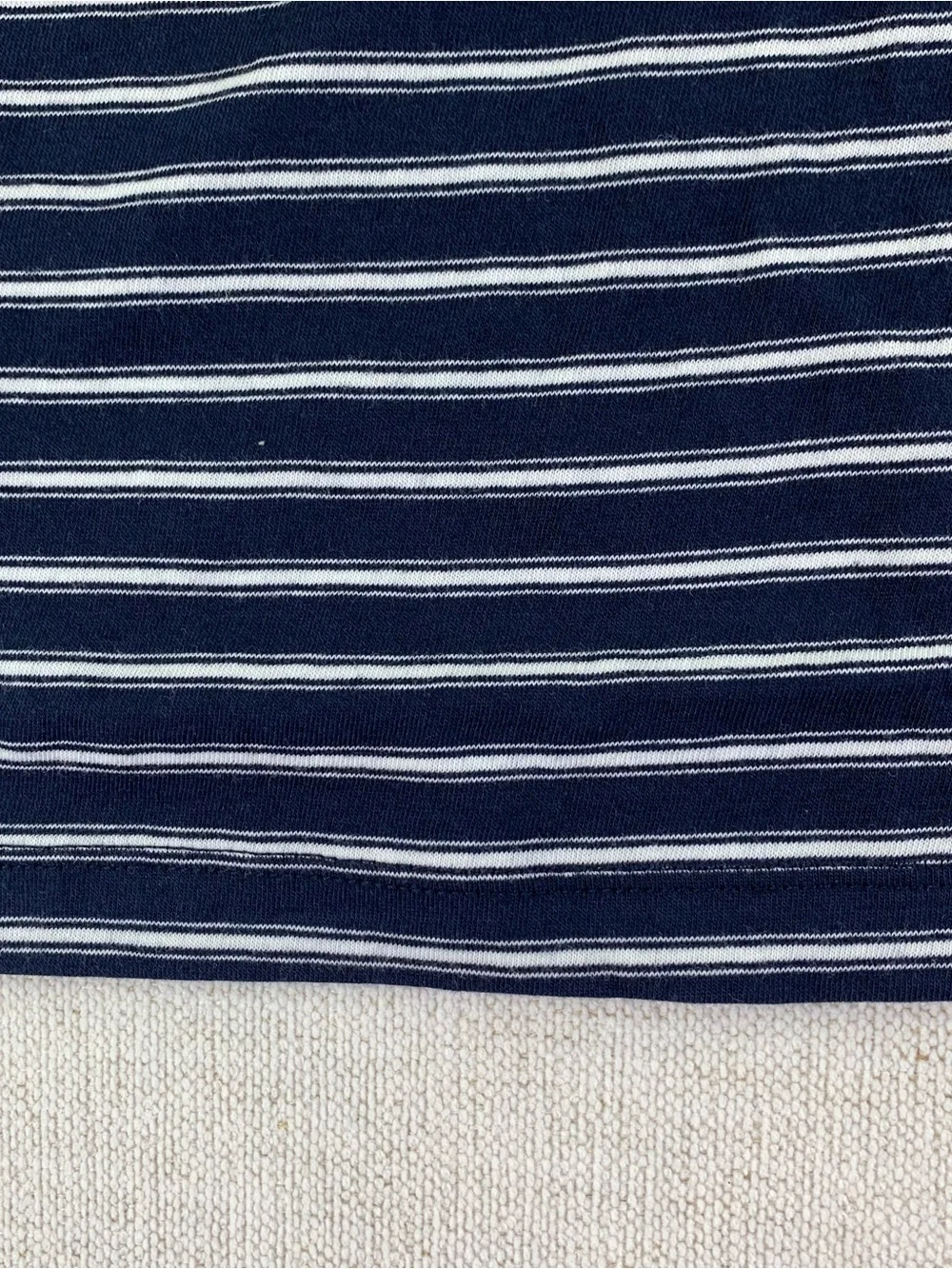 J.Crew women's XL New Vintage Jersey Relaxed V-Neck T-shirt short sleeve navy
